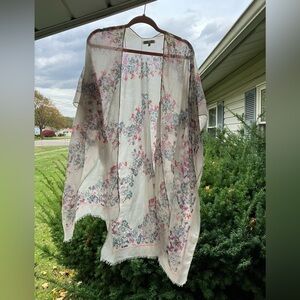 Woven Heart Floral Cover-Up